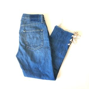 AMO ‘Babe’ Love Note High Rise Ankle Slim Jeans